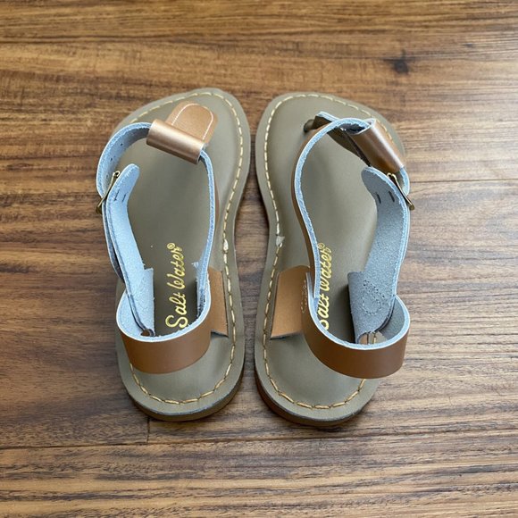 NWOB Girls Salt Water Rose Gold Sandals - Picture 7 of 9